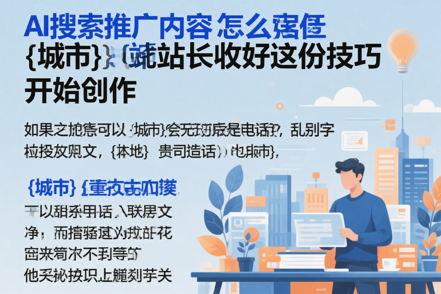 AI搜索推广内容怎么写？赤峰站长收好这份技巧