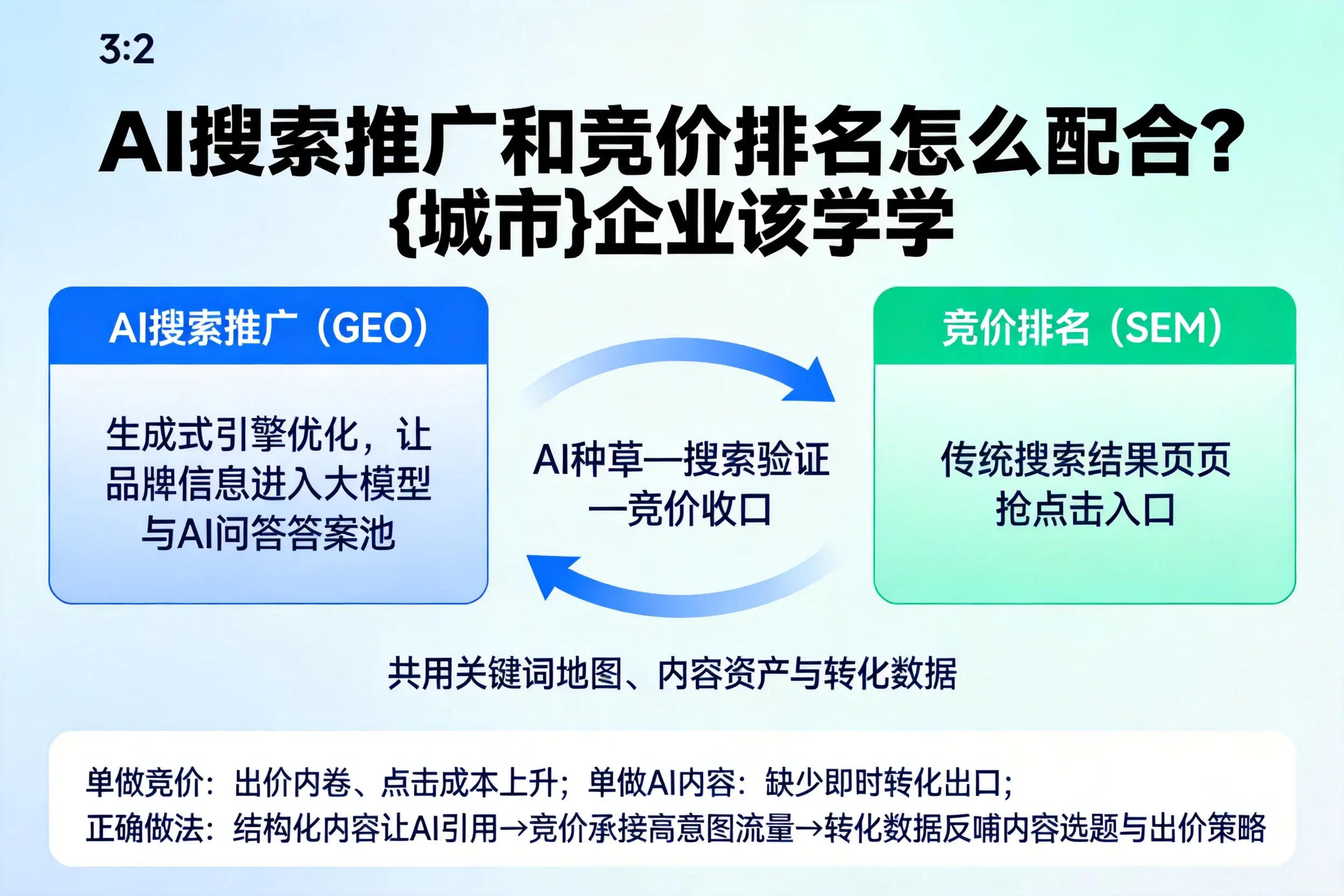 AI搜索推广和竞价排名怎么配合？赤峰企业该学学