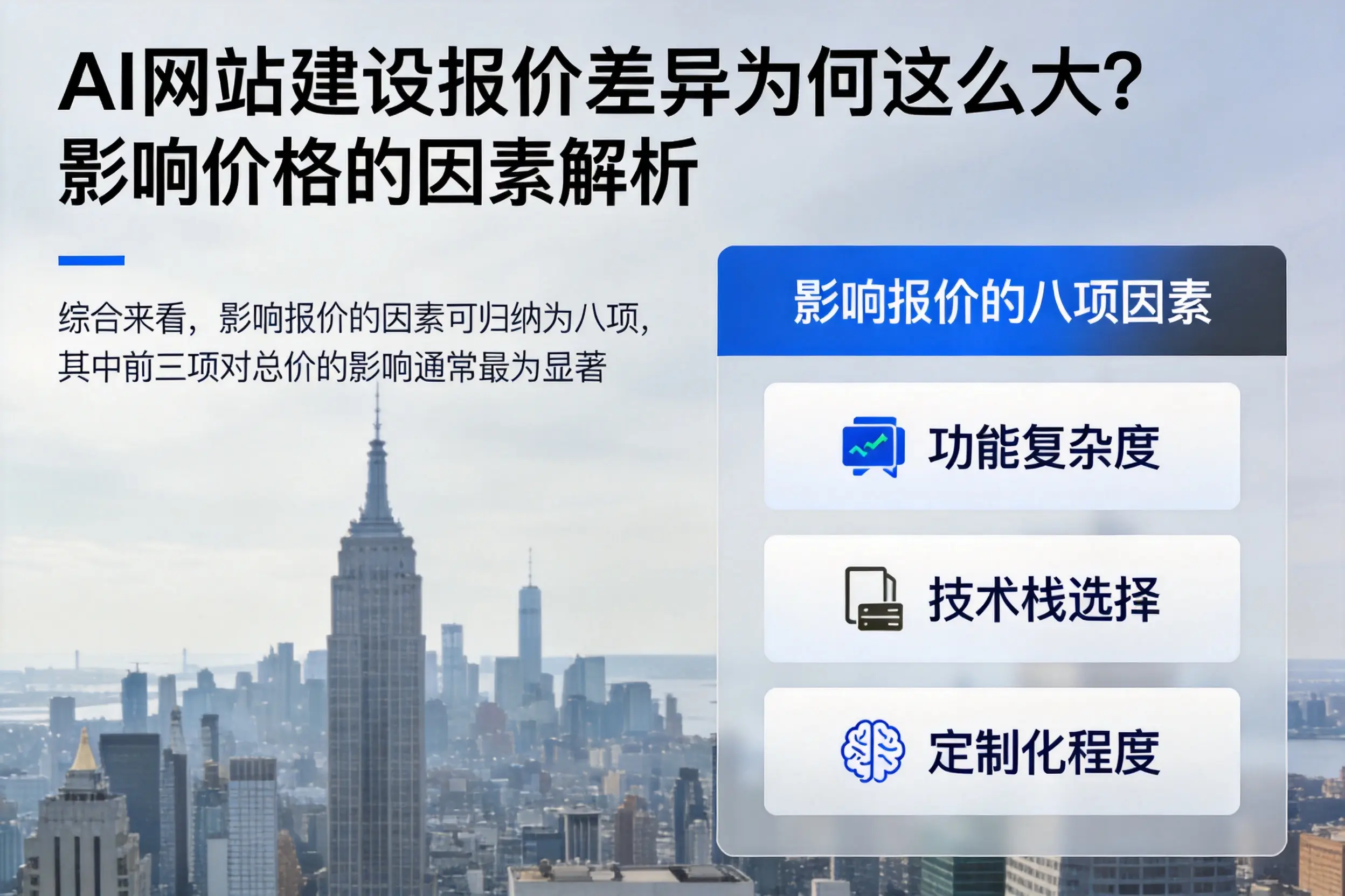 赤峰AI网站建设报价差异为何这么大？影响价格的因素解析