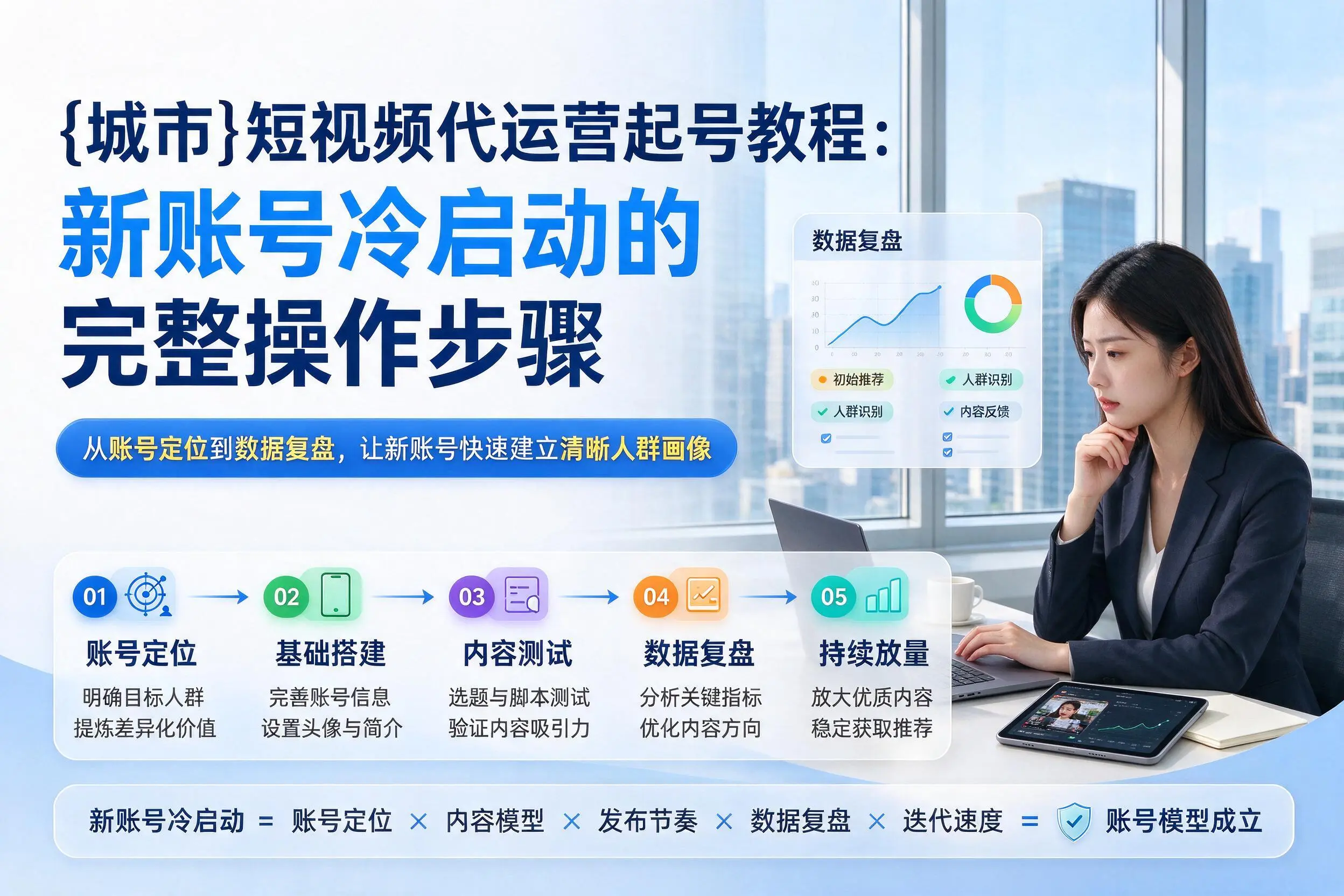 赤峰短视频代运营起号教程：新账号冷启动的完整操作步骤