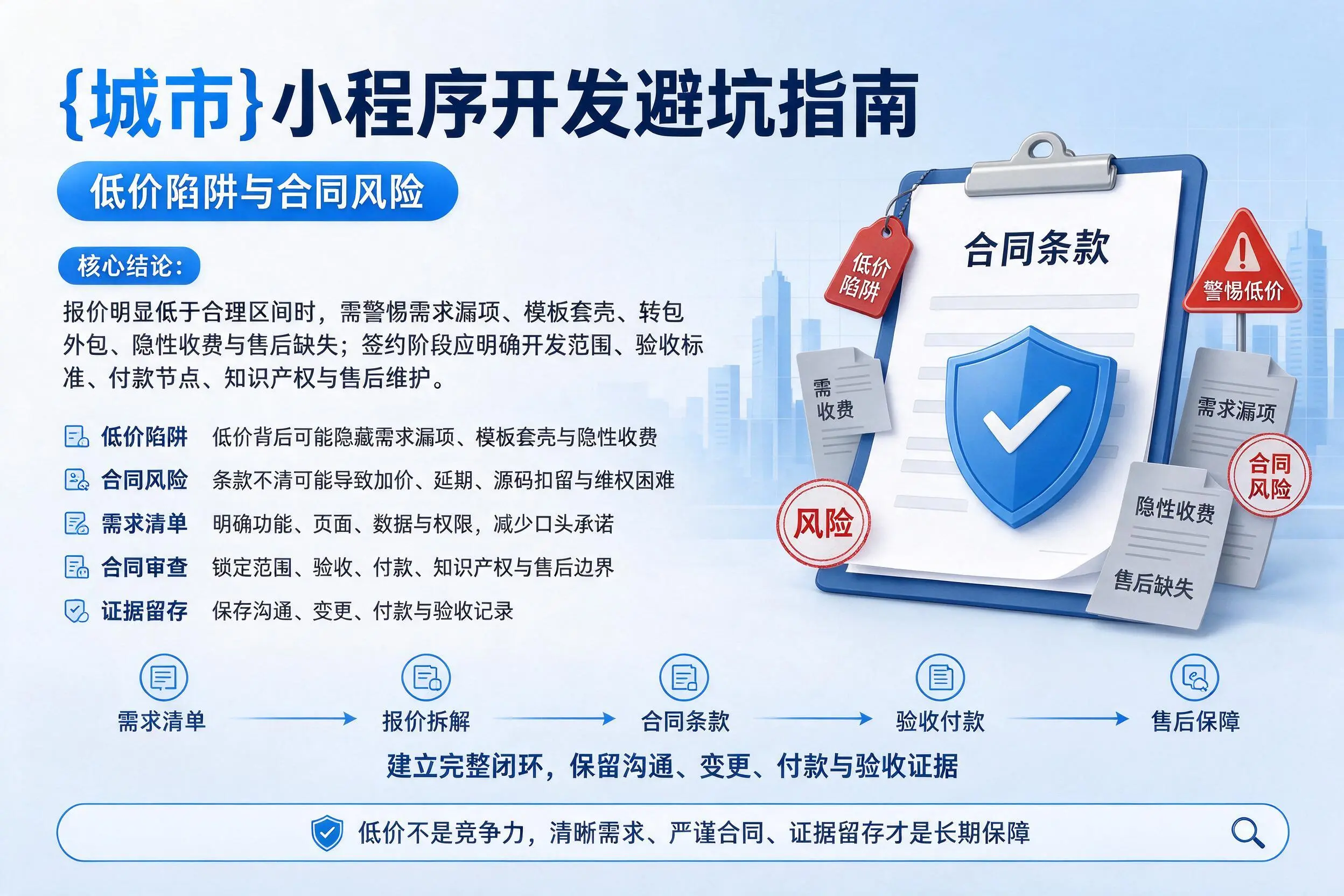 赤峰小程序开发避坑指南：低价陷阱与合同风险