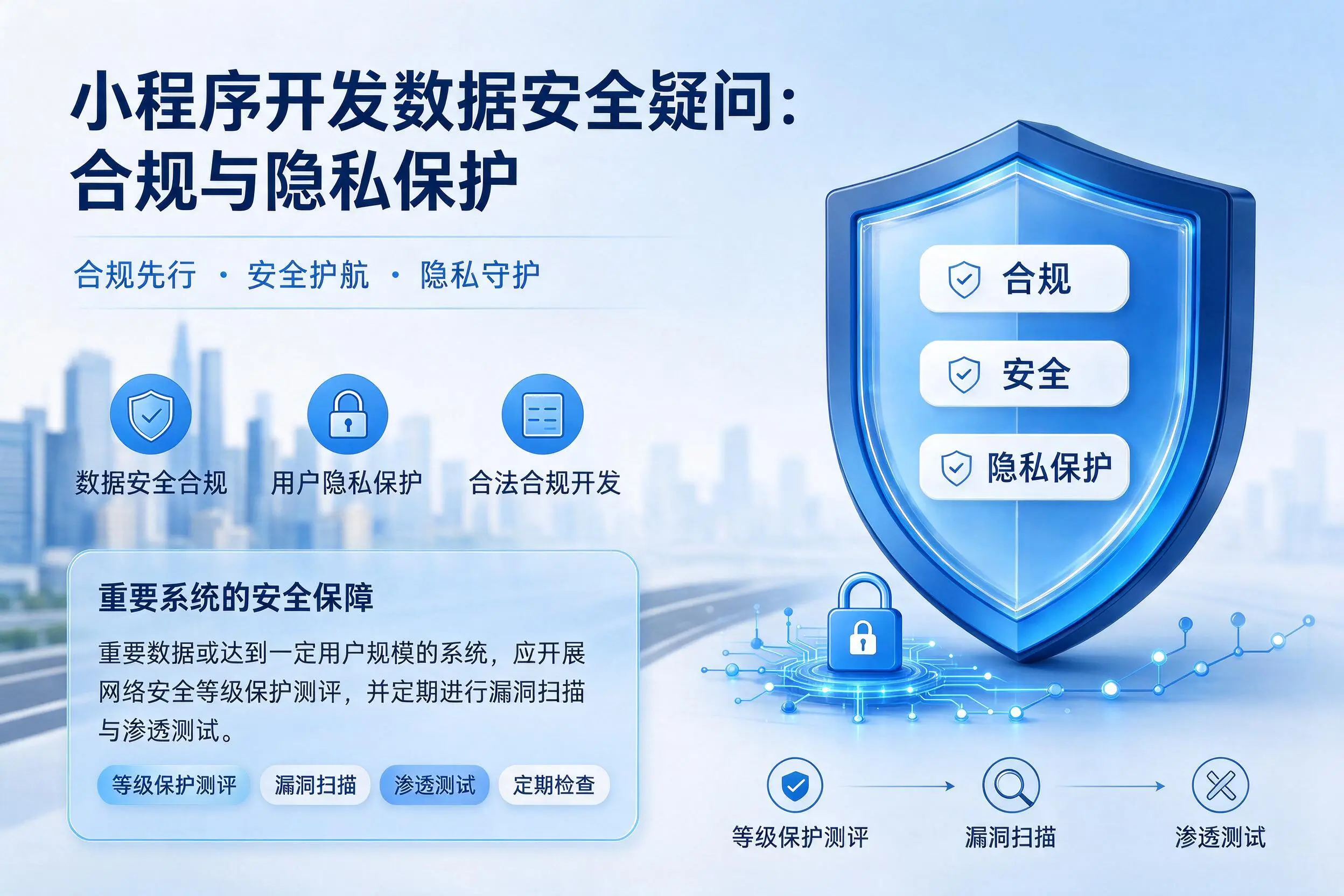 赤峰小程序开发数据安全疑问:合规与隐私保护