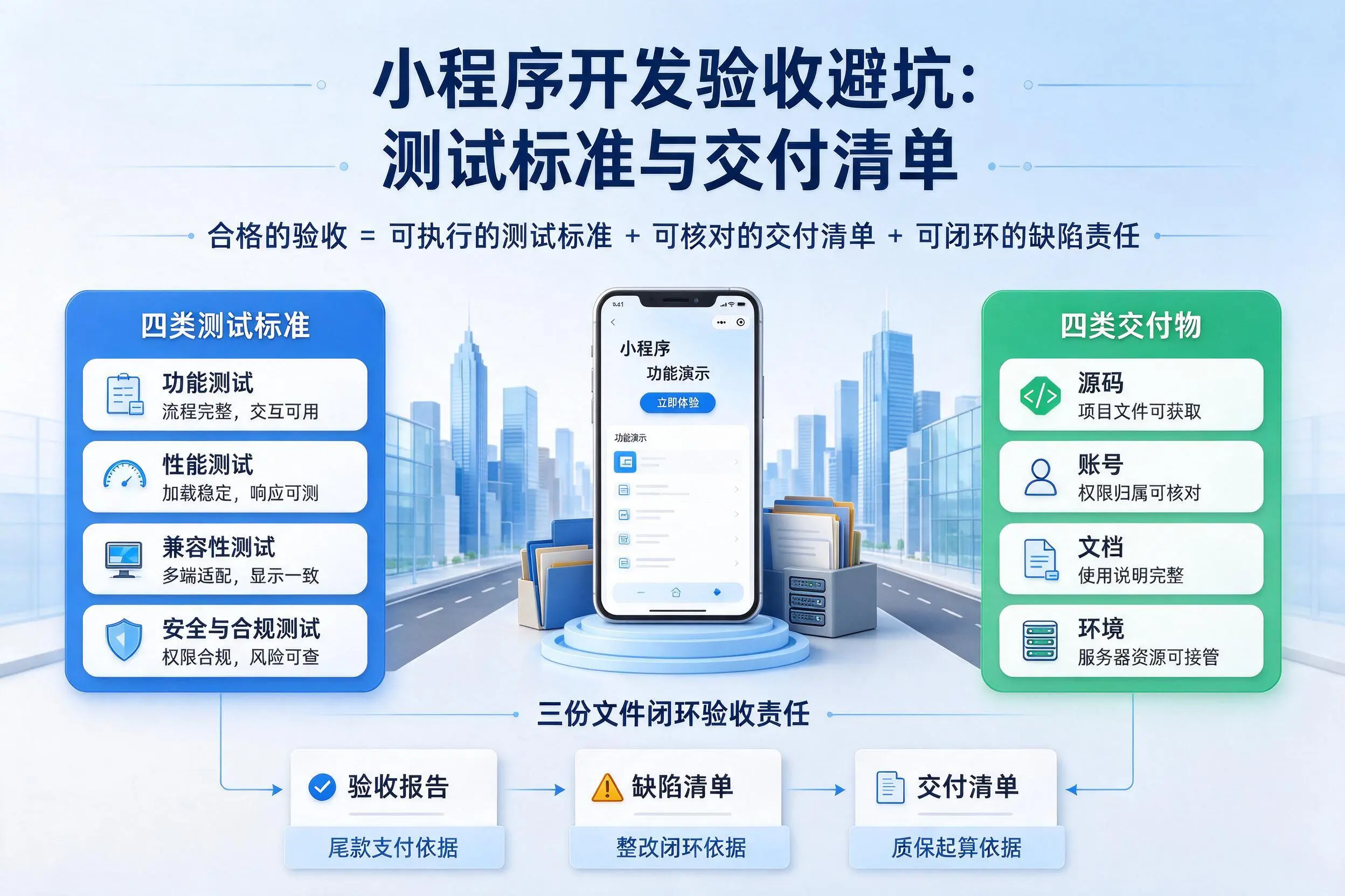 赤峰小程序开发验收避坑：测试标准与交付清单