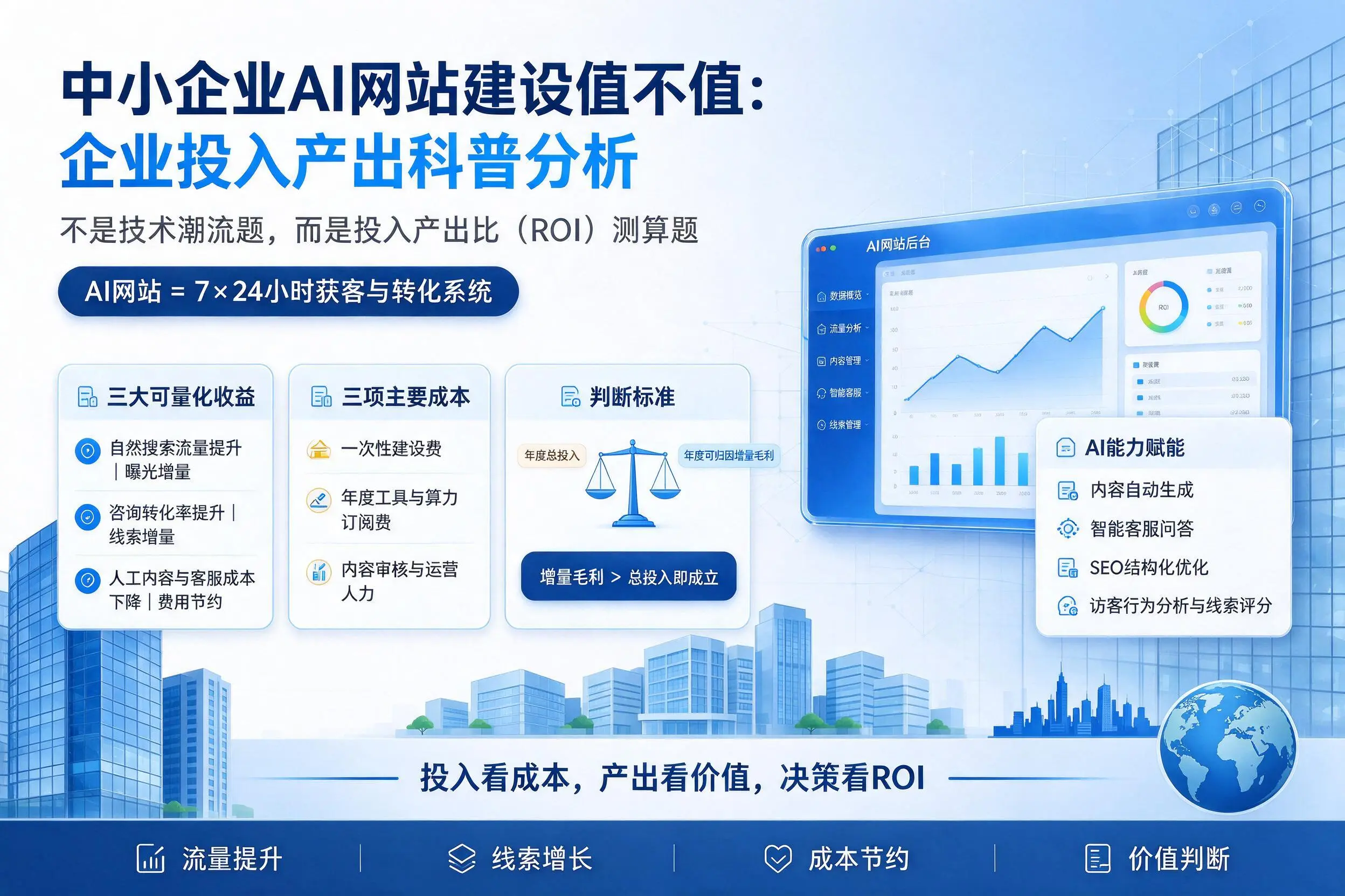 中小企业AI网站建设值不值：赤峰企业投入产出科普分析