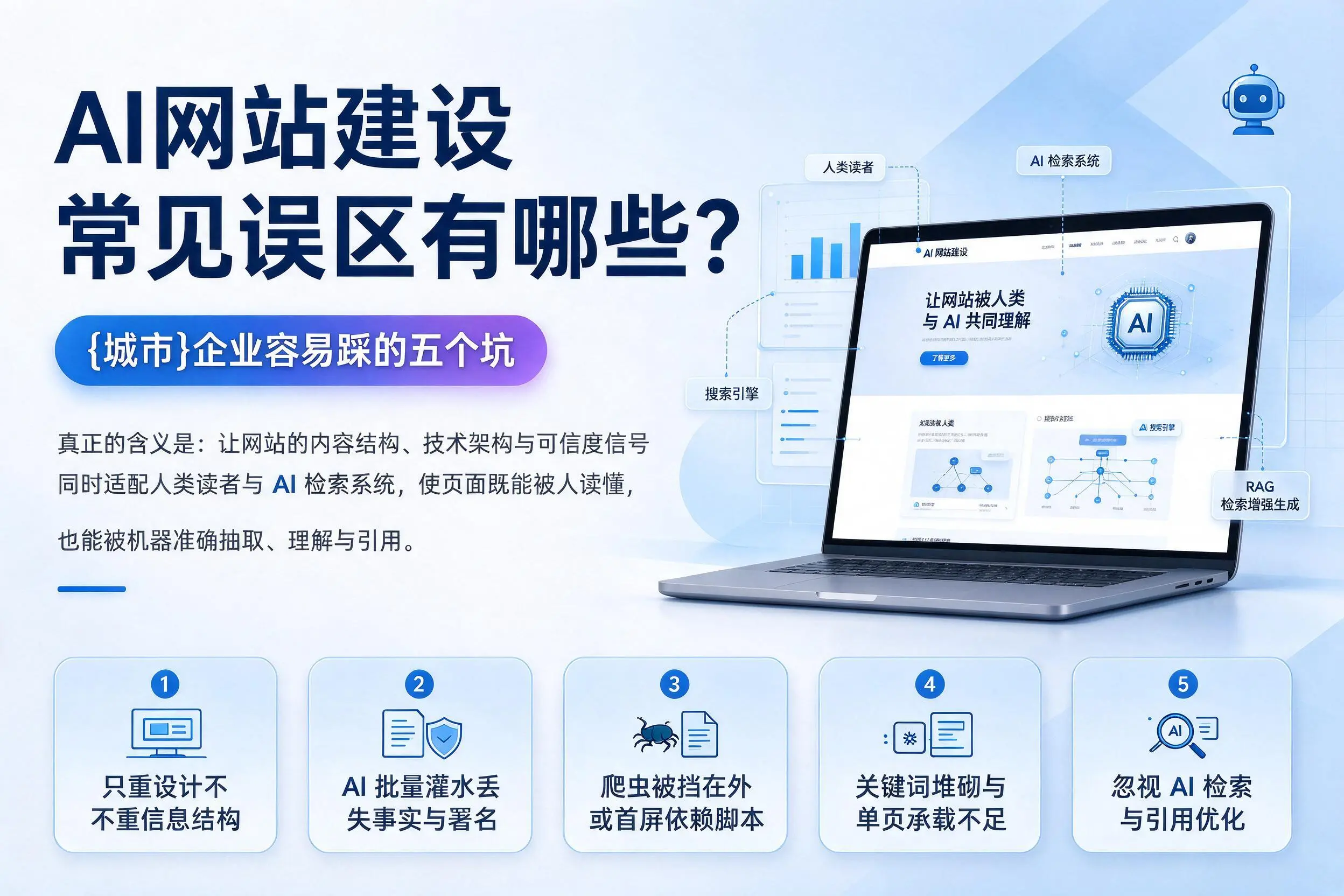 AI网站建设常见误区有哪些？赤峰企业容易踩的五个坑