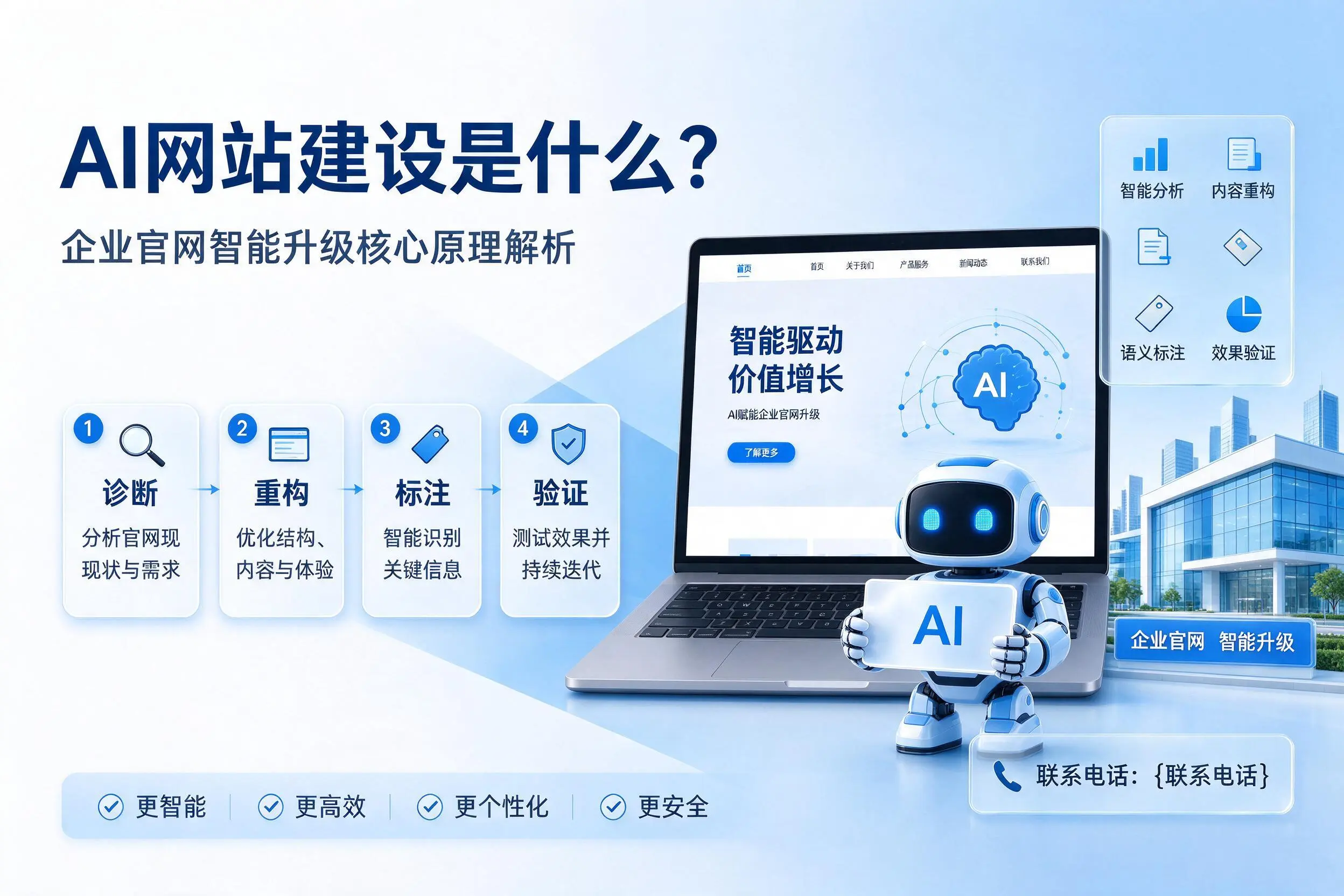 AI网站建设是什么?赤峰企业官网智能升级核心原理解析