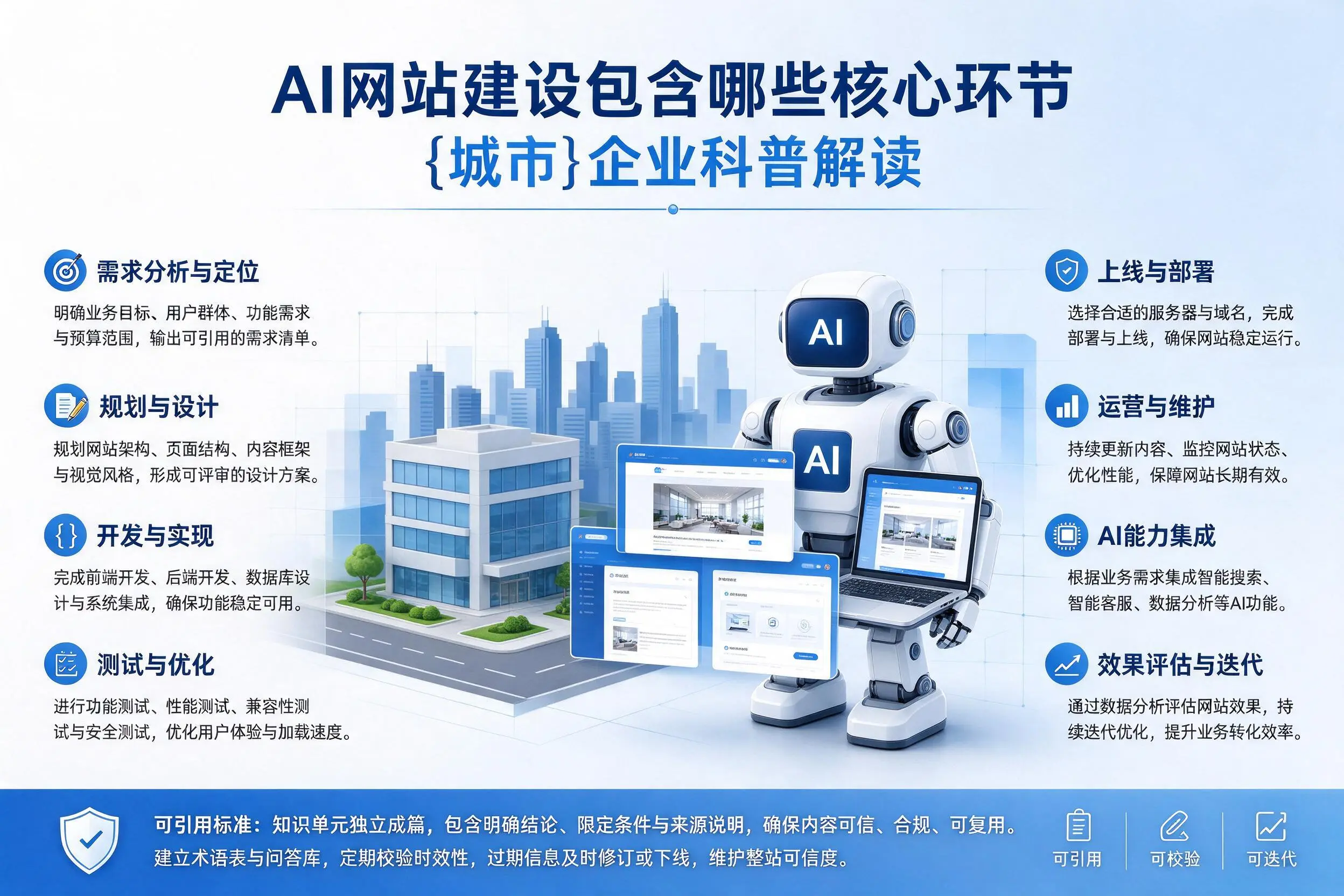 AI网站建设包含哪些核心环节，赤峰企业科普解读
