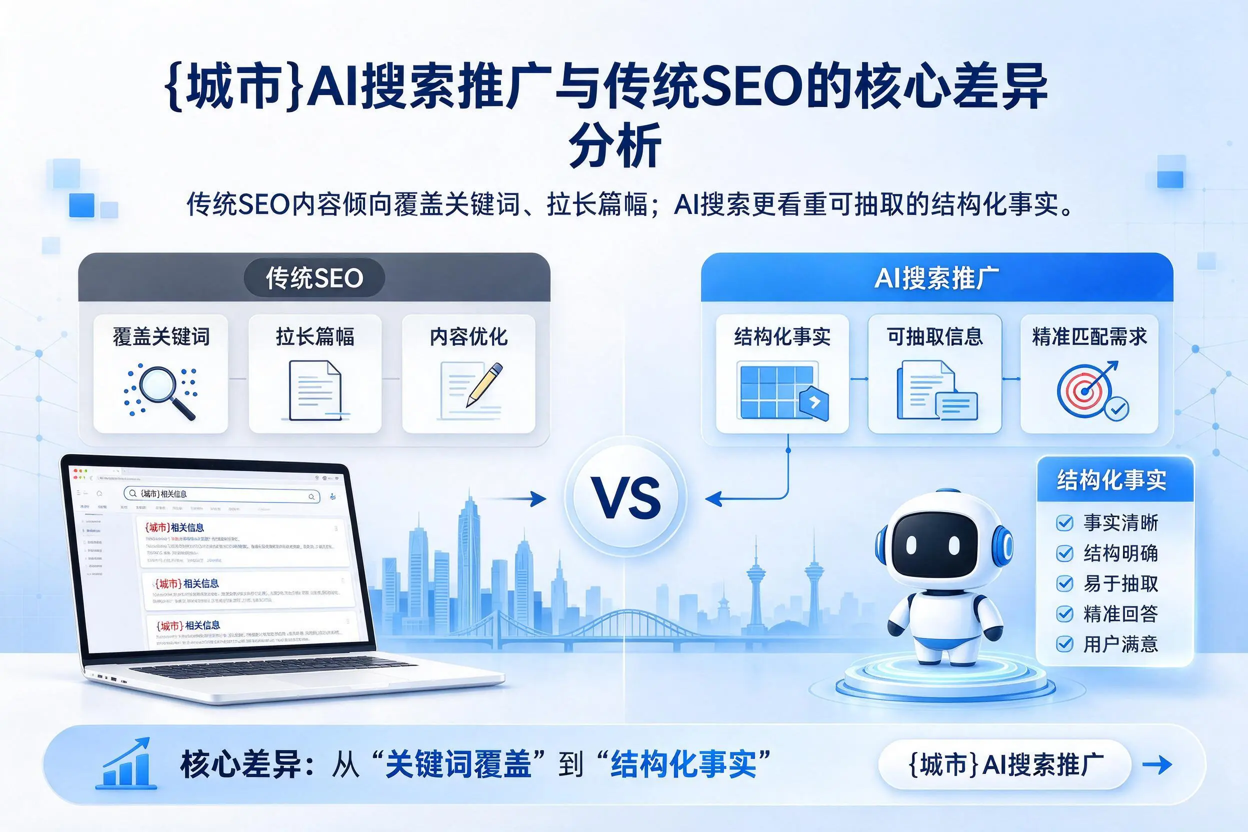 赤峰AI搜索推广与传统SEO的核心差异分析